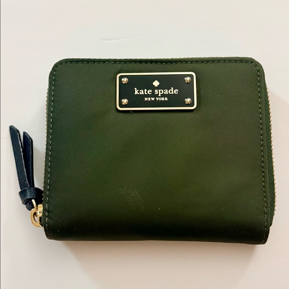 NWT Kate Spade Army Green Wallet